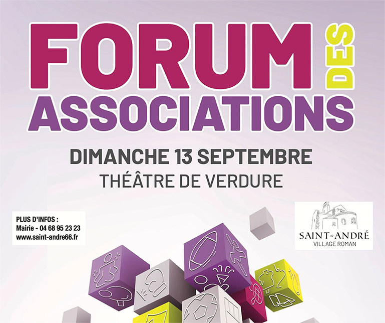 Affiche du forum des associations de Saint André