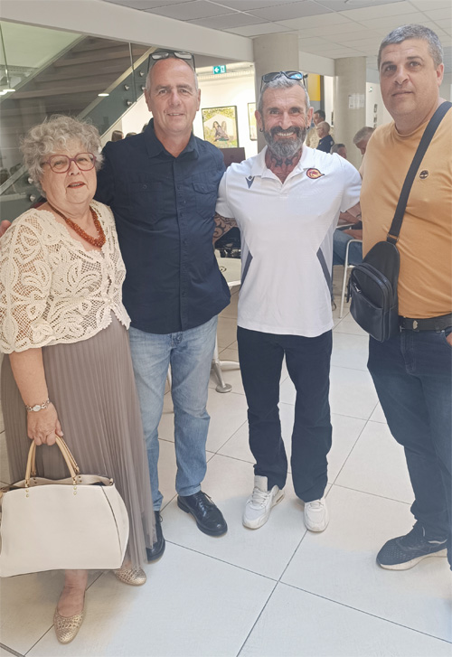 Gilles avec Marie-Ange, Jean-Christophe et Damien