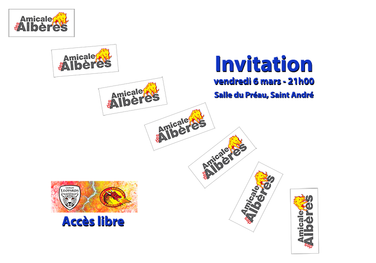 Invitation vendredi 6 mars 2026 - 19h00