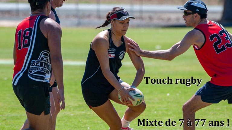 Touch rugby mixte de 7 à 77 ans !