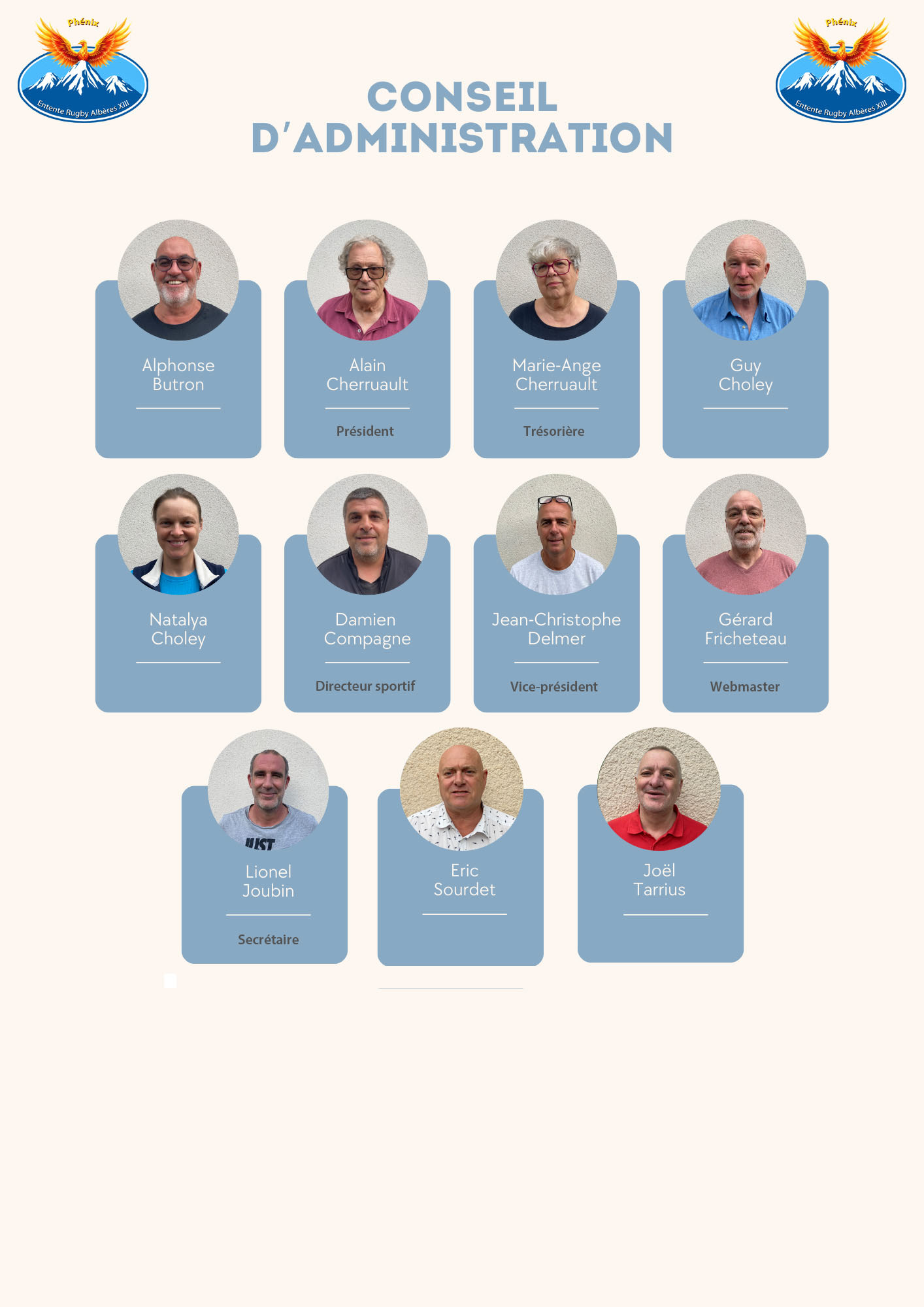 le conseil d'administration 2025-2026